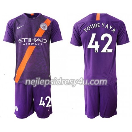 Fotbalový Dres Manchester City Toure Yaya 42 Dětské Alternativní 2018/19